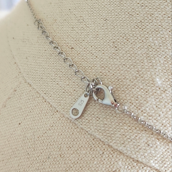 NWT Ryze Ruby Ice Cubic Zirconia .925 Sterling Silver 18" Teardrop Necklace - Picture 10 of 10